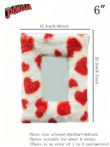 1pcMulti-Size Plush Photo Frame - A Plush Square Photo Frame Suitable For Walls Or Desktops, Available In Sizes, A Cute Photo Frame, Ideal For Home Decoration As A Christmas/Birthday Gift (3 Sizes Are Available For Selection)