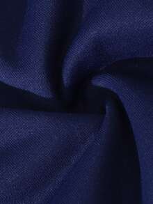 SHEIN 少女甜美又个性的蝴蝶印花短款拉链卫衣，春秋季 - 藏蓝色 - 查看 4