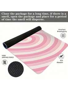 1个催眠心形图案鼠标垫，采用硅藻土材质，底部防滑橡胶，适用于游戏和办公，是圣诞节送给男女的完美礼物。 - 彩色 - 查看 5