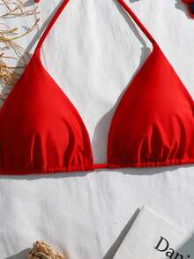 Swim Mod 2025 Plus Size Women Floral Print Triangle Cup Swimsuit Top