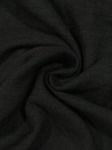 适合年轻女性的无袖荷叶边优雅连体裤 - 黑色 - 查看 3