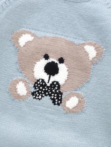 SHEIN 1pc Baby Boys Blue , Cute Puppy Jacquard Pattern, Round Neck Long Sleeve Bodysuit Baby Boy Jumper Knitted Baby Boy Blue Outfit Longsleeve New Born Baby Boy Clothes Winter Baby Bear Clothes Baby Sweater Romper Neutral Baby Clothes Unisex 2026 Baby Boy Knitted Romper Baby Boy Sweater Romper Fall Baby Boy Sweater Baby Casual Romper New Born Baby Accessories Neutral Baby Clothes Unisex Baby Boy Knit Romper Baby Knit Jumpsuit