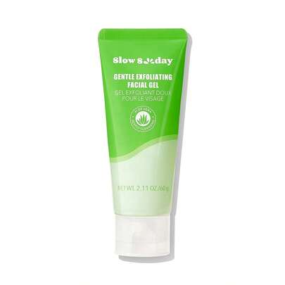 Slow Sunday Gentle Exfoliating Facial Gel, Face Mask, Refreshing & Softening, Brightens Skin, Deeply Cleansing, Gentle Exfoliating, With Aloe Vera Extract, Centella Asiatica Extract & Scrub Particles, Oil Control And Unclog Pores To Reveal Smoother, Suitable For The Face & Body, K Beauty, Ideal For Party, Suitable For Summer