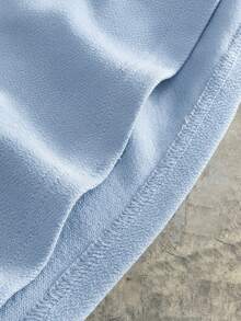 AXEPEAK Camiseta de manga corta casual y holgada de punto para hombre - Celeste - Ver 6