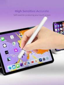 磁性吸附三合一通用触控笔绘图电容触摸笔适用于安卓 iPad 平板电脑智能手机 - 查看 4