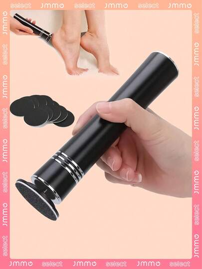 JMMO Lima eléctrica inalámbrica para pies, removedor recargable de callosidades de pies con 10 lijas, amoladora multifuncional personal para pies, herramienta portátil de pedicura para el hogar y el salón de uñas, herramienta de cuidado de los pies unisex