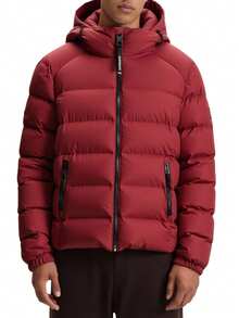 Superdry Men's Sport Puffer Hooded Jacket Red - Red - View 1