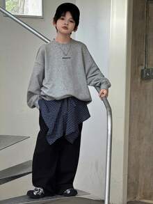 DAZY 男童秋季裤 - 灰色 - 查看 3