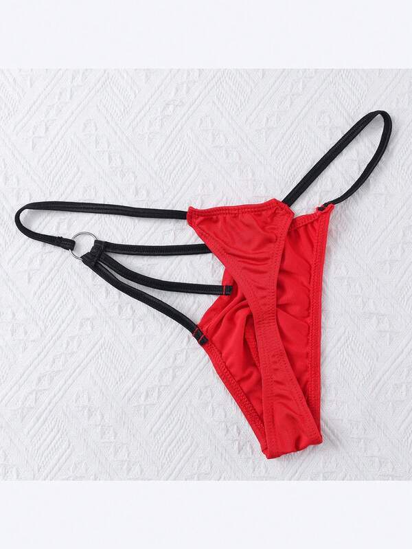 WENEZON سلسلة جي سكسية مفرغة ملونة للرجال