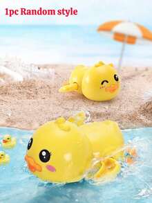 Zazumi 1pc Random Style Bath Toys,Bathtub Toys,Wind Up Bathing Water Toy Bath Swimming Duck Toy, Swimming Tub Bathtub Pool Cute Swimming Duck Toys - Multicolor - View 7
