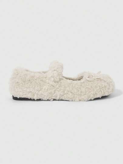 Kawaii Women's Brown Loafers, Closed Toe Mary Jane Flats, Bow Lace Lolita Ballet Flat Shoes