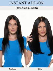 Extensiones de cabello de crochet 100% cabello humano Remy pre-separadas, cabello liso sedoso, línea de plumas cabello liso hueso, extensiones de cabello S1Color - S1 - Ver 6