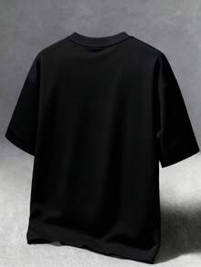 Coolqubz Teenage Boys' Street Dark Cross Graphic Casual Crew Neck Short Sleeve T-Shirt - Black - View 2