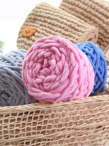 2 unidades de 100g de fio grosso e macio, ideal para tricô manual, perfeito para cachecóis, xales e mantas. Materiais para artesanato DIY, ideal para presentes de inverno e decoração de casa.