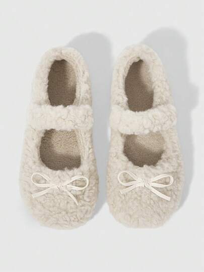 ROMWE Kawaii 여성용 브라운 로퍼, 클로즈드 토 메리 제인 플랫, 보우 레이스 로리타 발레 플랫 슈즈