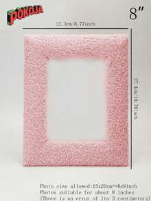Plush Photo Frame - A Square Photo Frame Made Of Comfortable Fabric. This Frame Is Suitable For Elegant Home Decoration When Hung On The Wall Or Placed On The Table, And Is Also Suitable For Displaying Wedding Or Family Photos. It Can Also Be Given As A Christmas/Birthday Gift. - Multicolor - View 11