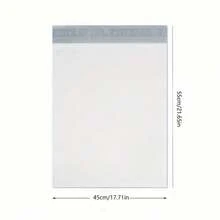 10个装自粘密封快递物流邮寄防水防尘包装袋，礼品包装运输袋返校 - 白色 - 查看 15