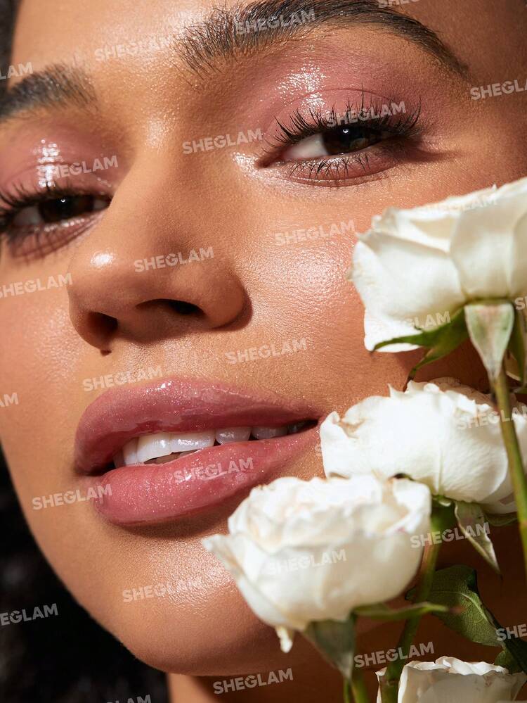SHEGLAM ملمع شفاه Power Bouquet-ملمع شفاه Power Petals Shiny Tinted Moisturizing Lip Gloss زيت شفاه غير لاصق مرطب بخلاصة زهرة الكرز للعناية بالشفاه ملمع شفاه Rosa روج,ملمع شفاه شفاف,جلوس علامة تجارية جمال مكياج ميكب مستحضرات تجميل للنساء الفتيات مثالي لفصل الشتاء الربيع مثالي ل- Y2K أزياء أنيقة رمضان هدية حفلة جاهز أفضل لون - Power Petals - مشاهدة 4