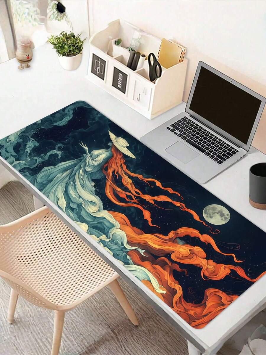1 buah Alas Mouse Ekstra Besar Berbulu Panjang Oranye, Alas Meja Gaming, Alas Keyboard Besar, Dapat Dicuci, Karet Anti Selip di Bagian Bawah, Alas Mouse Hadiah, Pelindung Meja, Alas Belajar, Tersedia Berbagai Ukuran, Alas Keyboard Komputer, Alas Laptop, Hadiah Natal untuk Pacar - MultiWarna - View 1