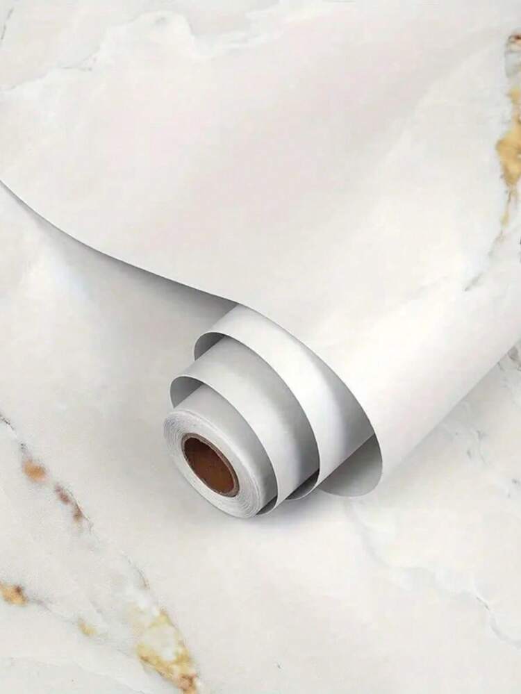 1個 厚手の大理石柄 防水 耐油 はがせる 粘着壁紙ロール 自己接着式 コンタクトペーパー キッチンカウンター キャビネット 棚ライナー 引き出し装飾 ホームインプルーブメント リノベーション - ホワイトゴールド - 見る 3