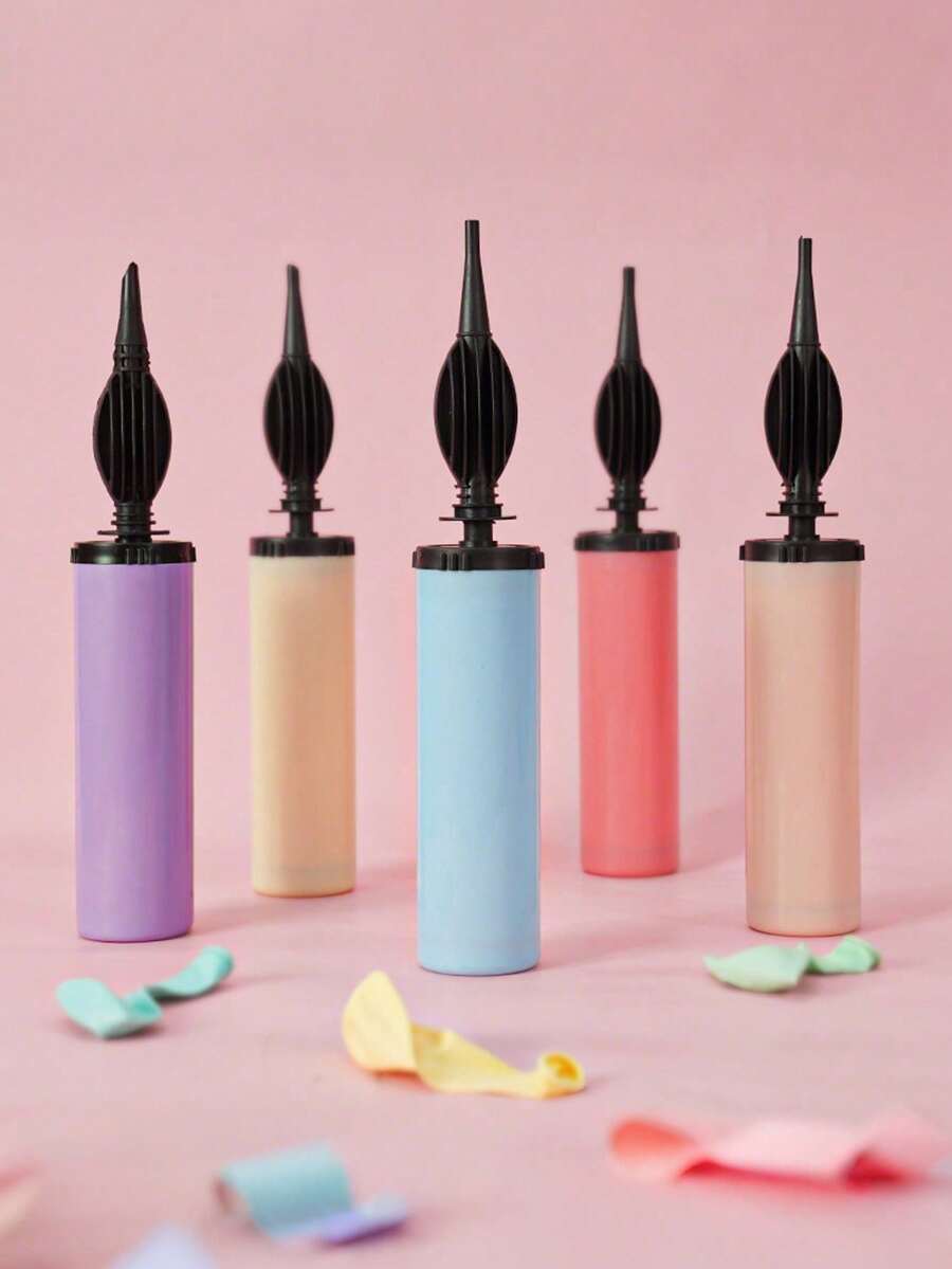 1/2/3/5Pieces Balloon Inflator, Random Color Balloon Push Pump, Balloon Supplies Accessories, Party Event Supplies, Party Tools - Random Color - View 1