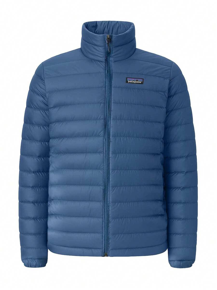 Patagonia Men's Down Sweate Jacket Clement Blue - Blue - View 1