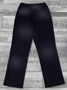 Manfinity Dauomo Men's Pants,Black And Red,Autumn,Streetwear,Work,Independence Day,English Letter & Star Pattern Design,Fashion Skateboard Style Classic Black Trousers - Multicolor - View 2