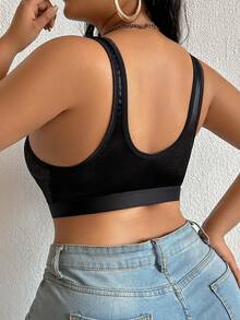 1件加大码蕾丝拼接无钢圈内衣文胸