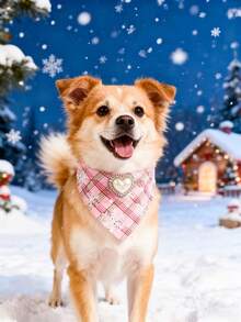 PETSIN 宠物圣诞围巾一件装；宠物圣诞项圈一件装；宠物口水巾一件装；宠物配件一件装；宠物用品一件装 - 彩色 - 查看 9