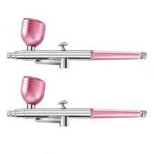 SHEIN Basic living 1PC/2PCS 便捷单动喷枪，0.3mm 喷嘴，带金属气瓶，家用高压雾化器配件，保湿雾化器，适用于模型制作、美甲、汽车喷漆、美容喷雾、DIY 工艺礼品 - 彩色 - 查看 13