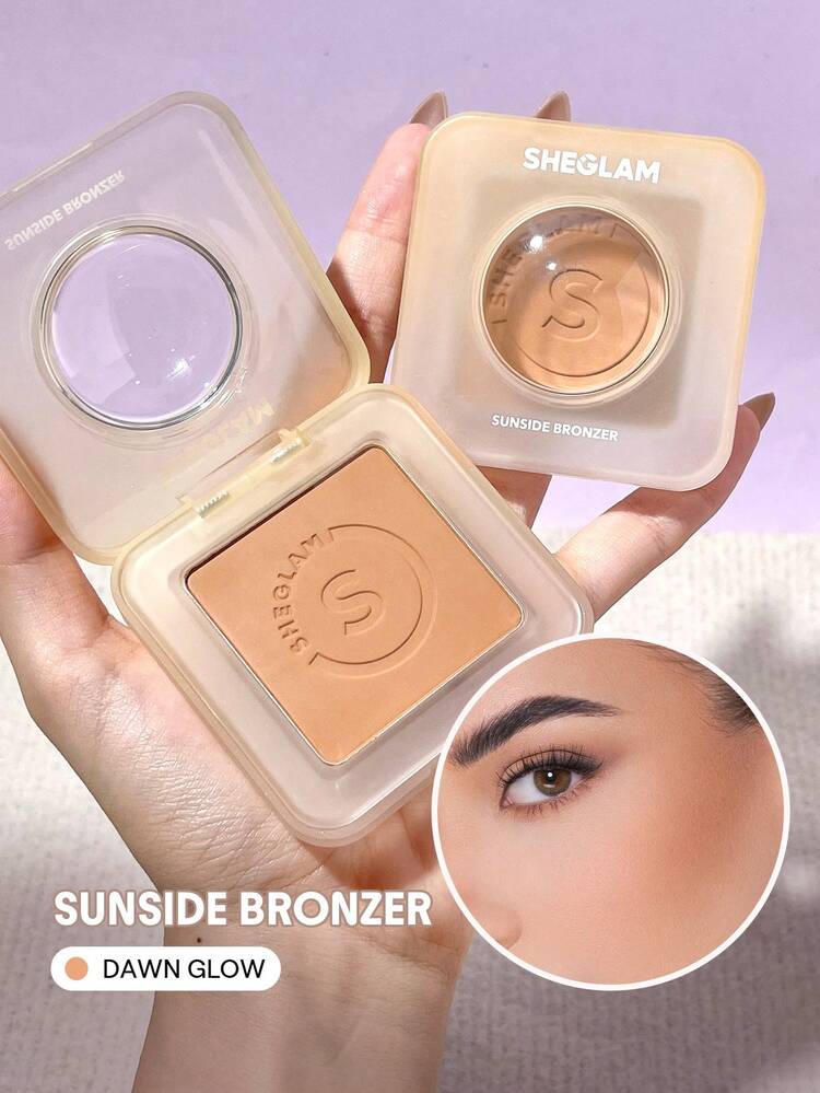 SHEGLAM Sunside Bronzer-Dawn 亮澤粉餅輪廓持久均勻著色中性暖色調古銅色雕塑自然啞光面部彩妝促銷輪廓和古銅色 品牌 美容 化妝 化妝品 適合女性與女孩 完美搭配夏季春季 Y2K 時尚 流行 生日 母親節禮物 假期 派對準備就緒 最佳顏色 - Dawn Glow - 查看 1