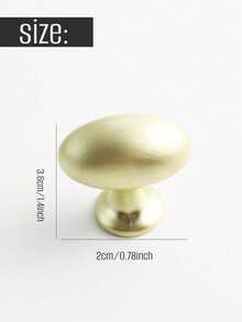 Zazumi 1pc Kitchen Door Handle Pulls Single Hole Brass Handle Drawer Cabinet Coffee Table Wardrobe Cabinet Door Knobs - Multicolor - View 8