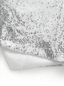 Manfinity AFTRDRK Men's Solid Color Sequin Single-Breasted Luxury Suit Vest Men Sequin Vest Rhinestone Clothes Men Sparkly Vest Men Mens Fancy Vest Party Wear For Men - Silver - View 4