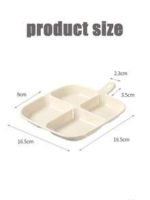 Madebyblanc 1pc Household Kitchen Wall-Mounted Multi-Functional Divided Side Dish Plate - A Magic Tool For Hot Pot Sauce Dishes, Seasonings, Ginger, Scallions And Garlic Preparation. - Multicolor - View 4