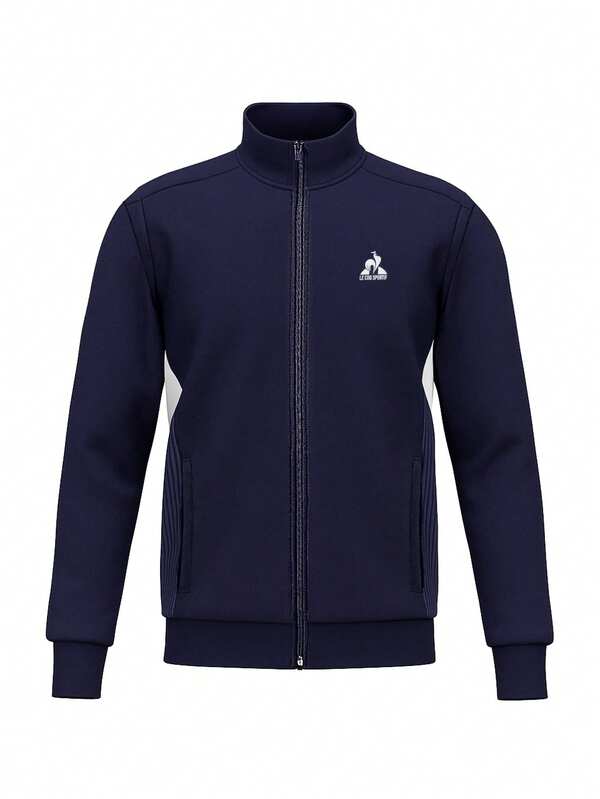 Le Coq Sportif Men's Full Zip Sweaters Navy Blue