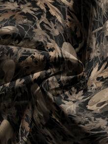 ROMWE Grunge Punk 秋冬大码朋克街头骷髅与树叶印花裤