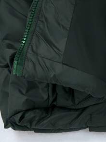 Aveloria Affinna New Slim Fit Casual Chic Minimalist High-End Design Zipper Thick Padded Coat - Dark Green - View 7