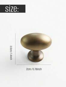 Zazumi 1pc Kitchen Door Handle Pulls Single Hole Brass Handle Drawer Cabinet Coffee Table Wardrobe Cabinet Door Knobs - Multicolor - View 7