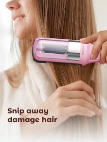 Teckwe 电动理发器自动分叉修剪器干裂头发全剪电动美发器带负离子功能