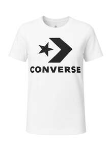 Converse Chuck Patch Men's T-Shirts White - White - View 1