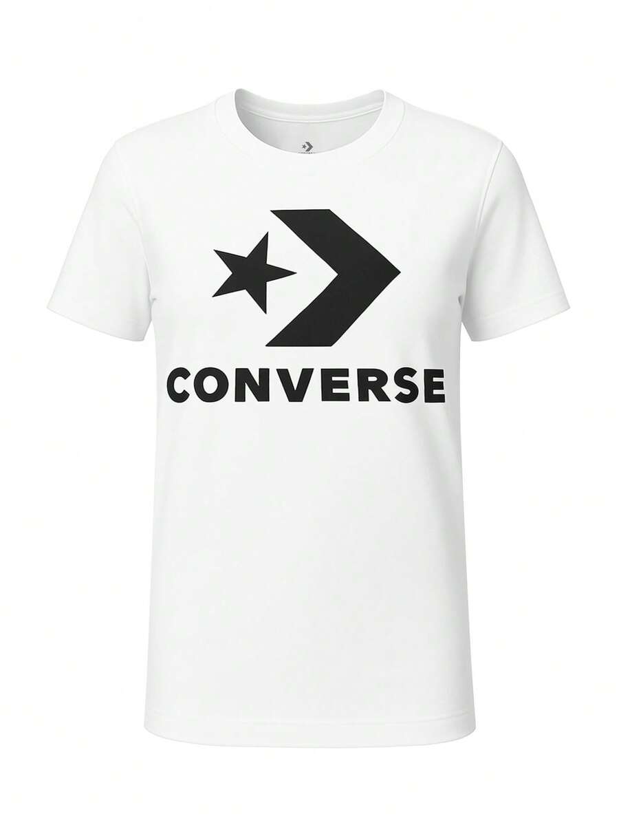 Converse Chuck Patch Men's T-Shirts White - White - View 1