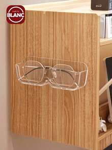 1pc Glasses Storage Rack, Bathroom Bedside Wall-Mounted Sunglasses Glasses Display Rack, Can Place Prescription Glasses, Bedroom Bedside Punch-Free Pressure-Resistant Wall-Mounted Sunglasses Display Rack, Jewelry Sundries Storage Rack, Suitable For Bedroom Dressing Table, Dressing Table, Drilling-Free Glasses Storage Rack, Bathroom Wall-Mounted Sunglasses Storage Rack Christmas Decorations, Christmas Gifts