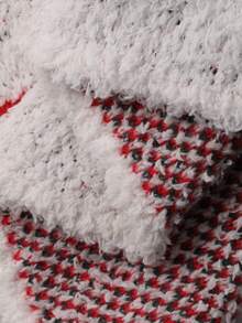 DAZY Apple Pattern Loose Long Sleeve Knitted Robe Loungewear Jacket, Autumn/Winter - White - View 7