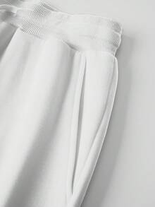 Manfinity EMRG Pantaloni casual da uomo con stampa leopardata, vita con coulisse e tasche, gamba ampia