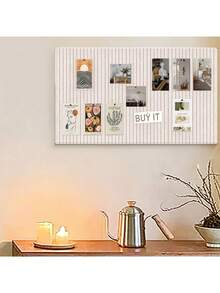 1 Pcs No-Drill Vertical Rectangular Modern Fabric Frame Wall-Mounted Felt Board For Photo Wall, Bulletin Board, Memo Board, Diy Craft - Removable, With Soft Cork Board And Memo Board, For Wall Decor, Room Decor, Party Photo Display, Surprise Announcements, Wall Storage In Bedroom, Study, Living Room, Office, Classroom, Dorm Home Decor Back To School School Supplies,Fall Decor,Christmas Decorations Boys Backpack, Halloween, Backpack School. Clear Backpack, School, Halloween Costume. - Multicolor - View 10