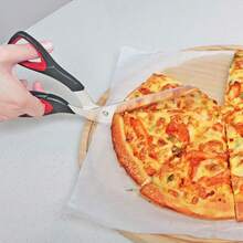 Pizza Scissors, Pizza Cutter With Ultra Sharp Detachable Blade And Ergonomic Soft Grip