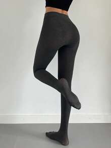 DAZY 女士纹理修身无脚紧身裤