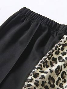 SHEIN 3pcs/Set Tween Girls Elastic Waist Toothpick Striped Flare Leg Sweatpants