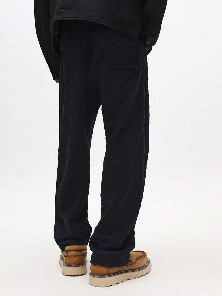 Textured Sweatpants With Drawstring