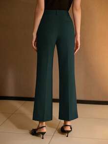 MOTF Classy TAILORED FLARE LEG SUIT PANTS - Dark Green - View 3